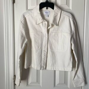 Nine West white denim jacket (medium)